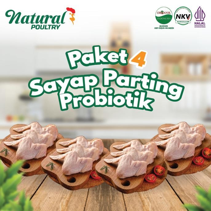 

READY SAYAP PARTING AYAM (500 GR) NATURAL POULTRY - PAKET 4 PACK