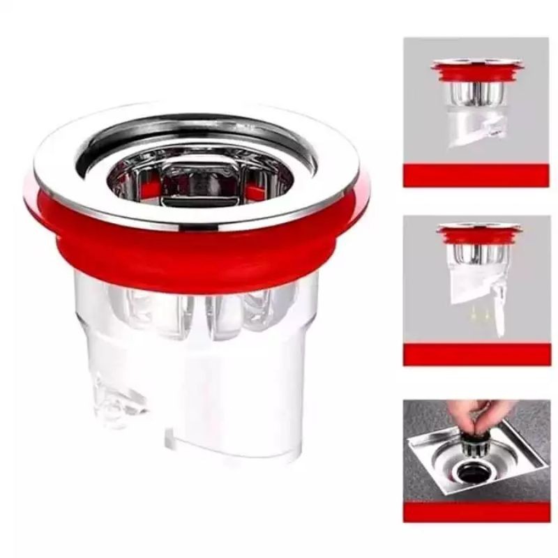 SARINGAN AIR KATUP LUBANG KAMAR MANDI OTOMATIS TERTUTUP ANTI SERANGGA KECOAK