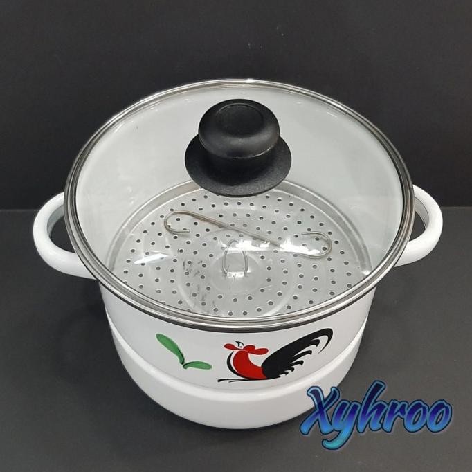

READY DANDANG ENAMEL TUTUP KACA AYAM JAGO 20CM