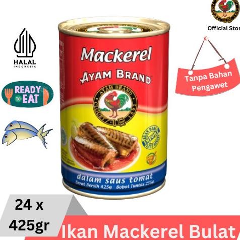 

READY PAKET 24 PCS MACKEREL KALENG SAUS TOMAT AYAM BRAND 425GR