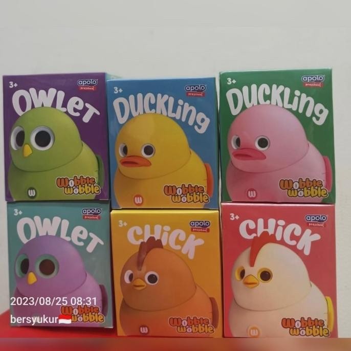 

READY APOLO WOBBLE-WOBBLE PRE-SCHOOL MAINAN CUTE HEWAN ANAK AYAM LUCU GEMAS