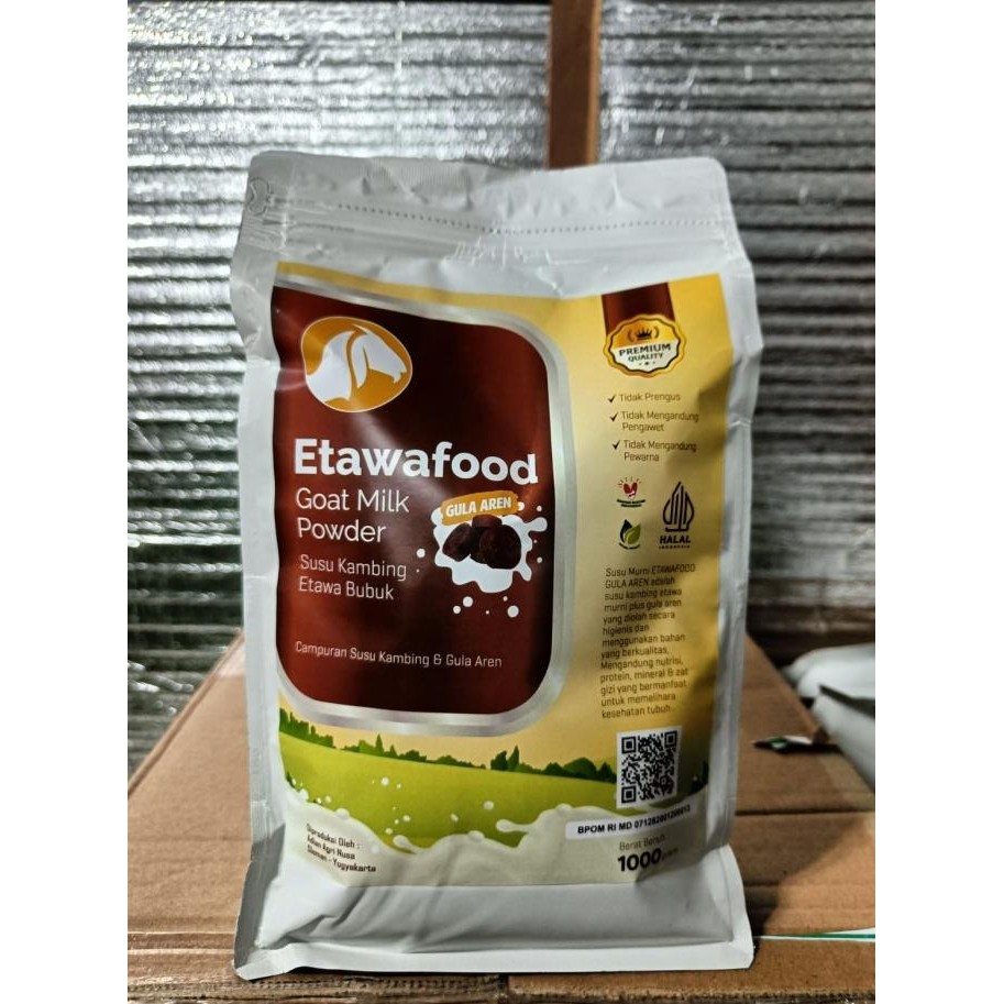 Baru Susu Etawafood Gula Aren Goat Milk Powder 1 Kg | Susu Kambing Etawa Premium 1kg