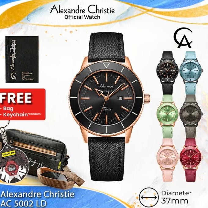 promo alexandre christie wanita ac 5002 ld ac 5002 ac5002ld leather strap