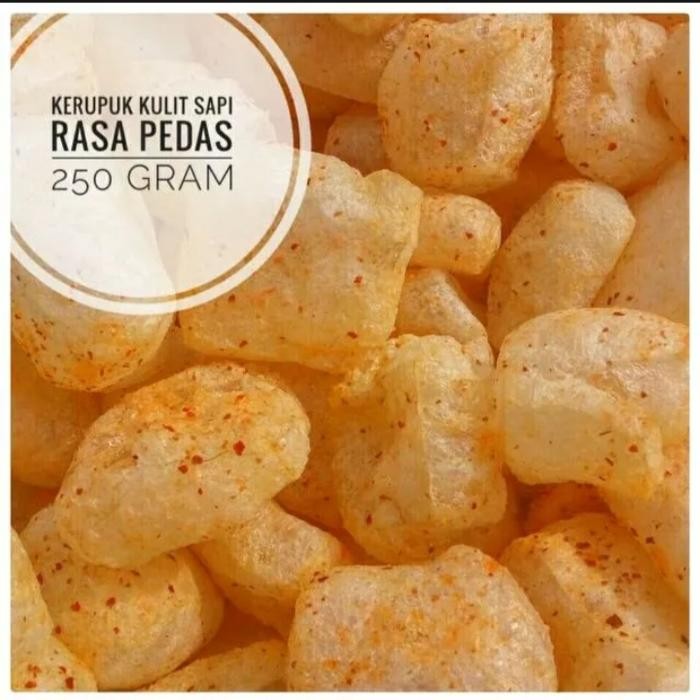 

GRATIS ONGKIR Kerupuk Kulit Sapi Pedas 250gr Aasnackid - Makanan Ringan - Food, Keripik
