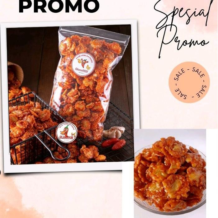 

TERBATAS Emping Melinjo Balado 250 gram / Emping Melinjo Pedas Manis Food Snack Camilan Jagung Asin