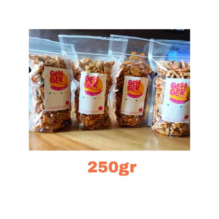 

TERUJI Makanan Basreng HG Gehger 250Grm Pedas Food Snack Goreng Cemilan