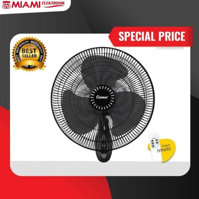 Murah Wall Fan Cosmos 16Wfgr / Kipas Angin Dinding Cosmos 16 Wfgr Remot
