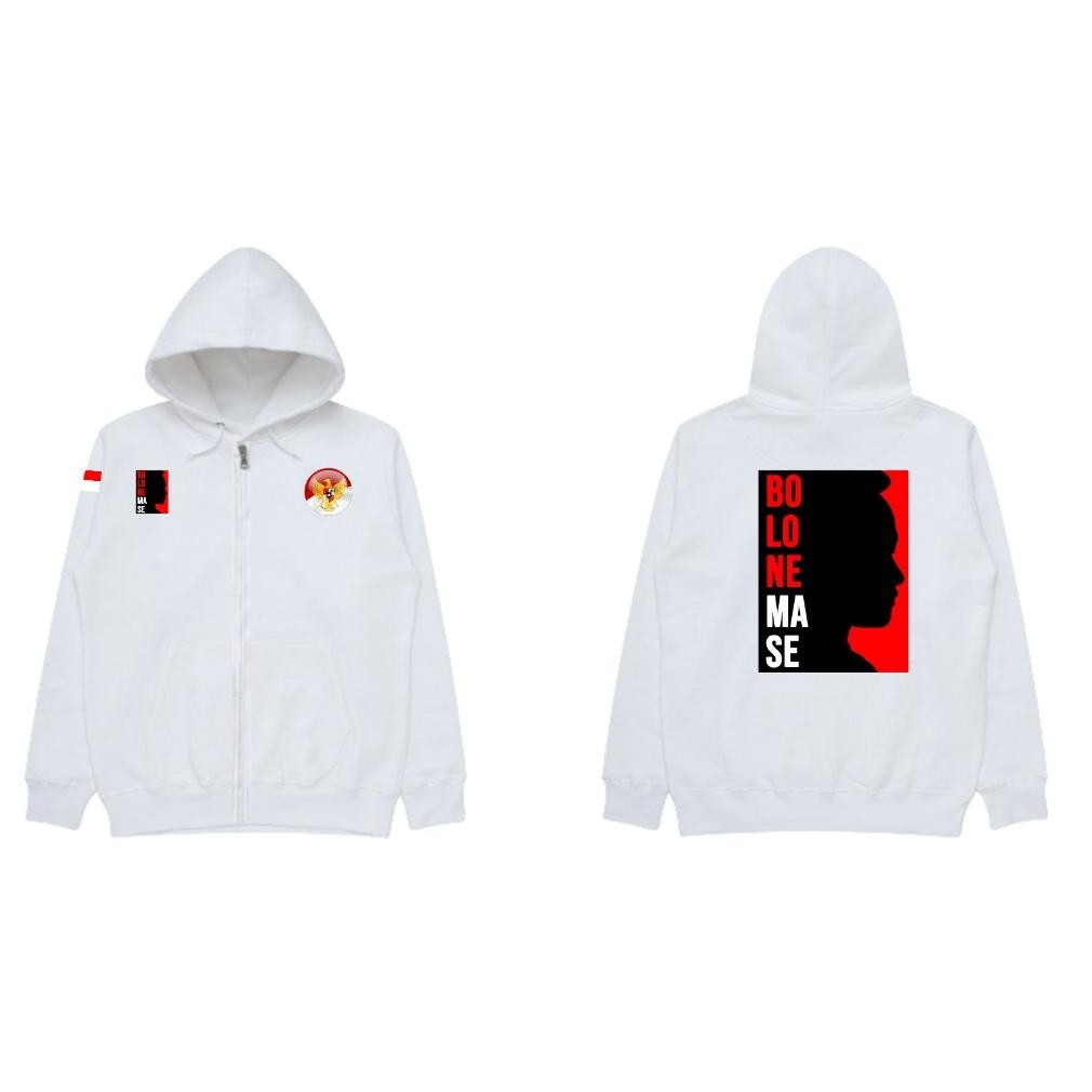 Jaket Zipper Bolonemase Logo Dan Garuda Logo