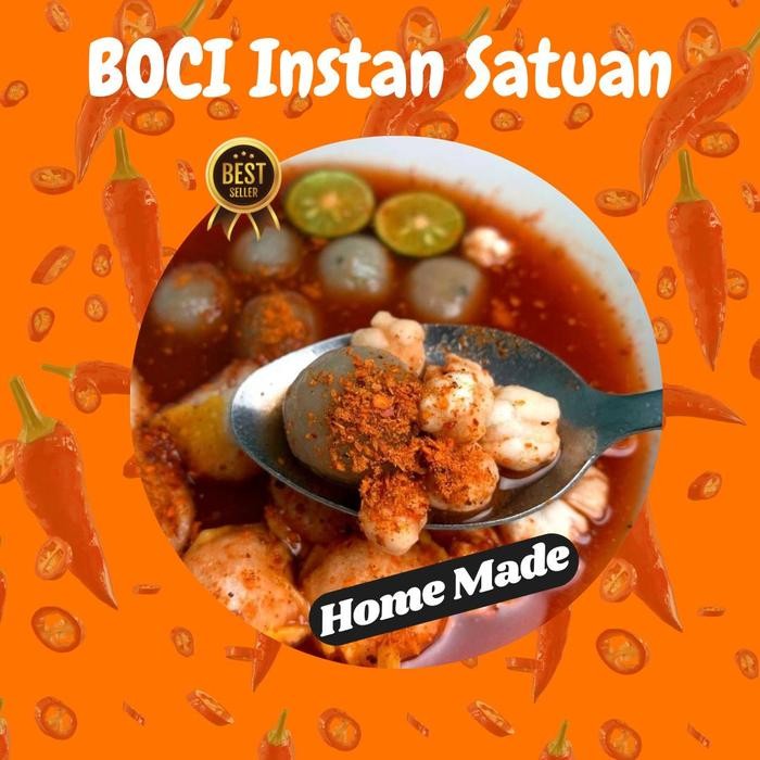 

FREE ONGKIR Boci Instan Satuan Kuah Kaldu Pedas Enak Murah Boci Khas Bandung Cabe Flake HomeMade