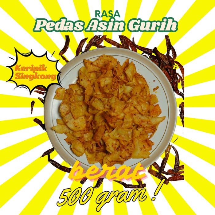 

DISKON 500Gram Keripik Pedas Gurih Tanpa Daun Jeruk Sari Asih Cemilan Food Snacks Asin