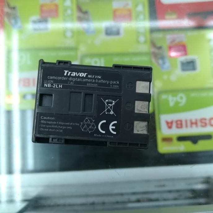 Baterai Travol For Canon Nb-2Lh 7.4V. 680Mah New Stok