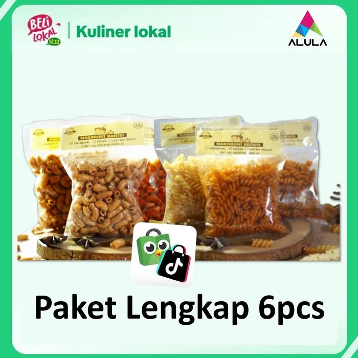 

BERKUALITAS PAKET LENGKAP 6pcs] Makaroni Bantet Tasikmalaya 60gr Pedas Food