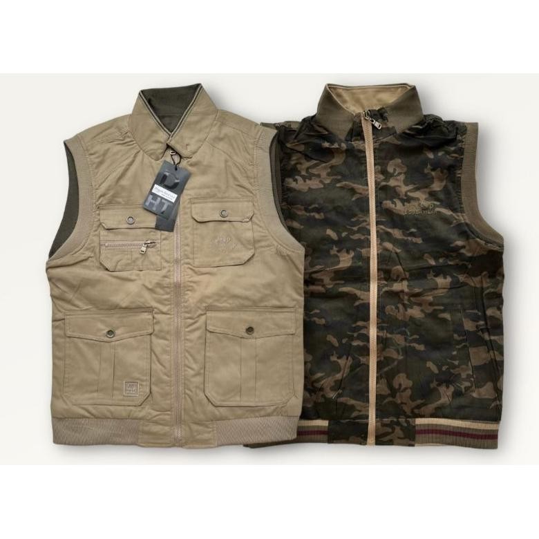 Rompi Duhta Katun Bolak Balik / Rompi Bolak Balik Loreng / Rompi Bolak Balik Polos