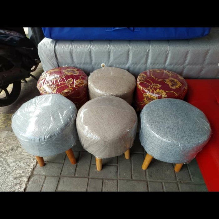 kursi stool bulat puff