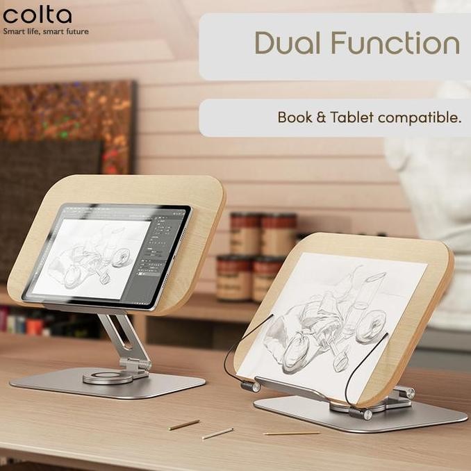 

Colta 360 Book Stand Dudukan Penjepit Sandaran Penyangga Tatakan Buku Original dan Terpercaya