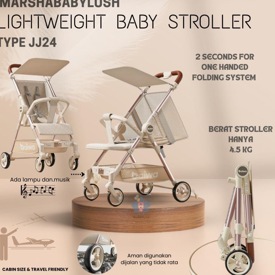 Mart Ultraweht Baby Troller Dorongan Bayi Lipat Ringa Ereta Dorong Bayi Troller Bayi