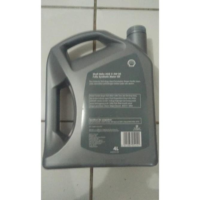 Oli Mesin Mobil Shell Helix Hx8 5W-30 Galon 4L Original Scan Barcode