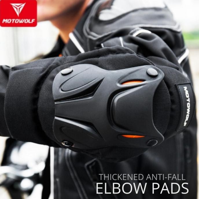 Pelindung Siku Tangan Motowolf Elbow Pad Pelindung Lutut Futsal Motor