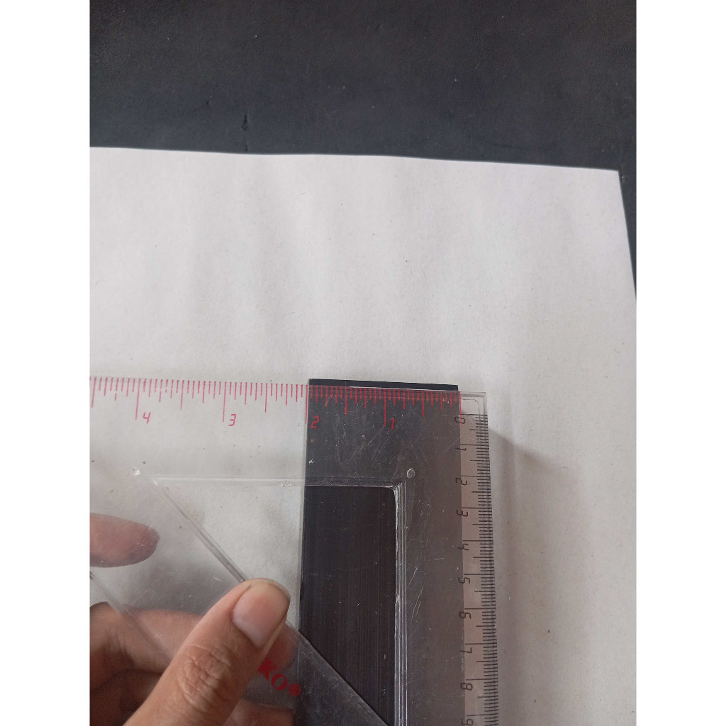 Jidar / Blebes / Hollow Kotak Aluminium 1x2 inch FULL (2 5 x 5 cm) TEBAL (Eceran) per cm