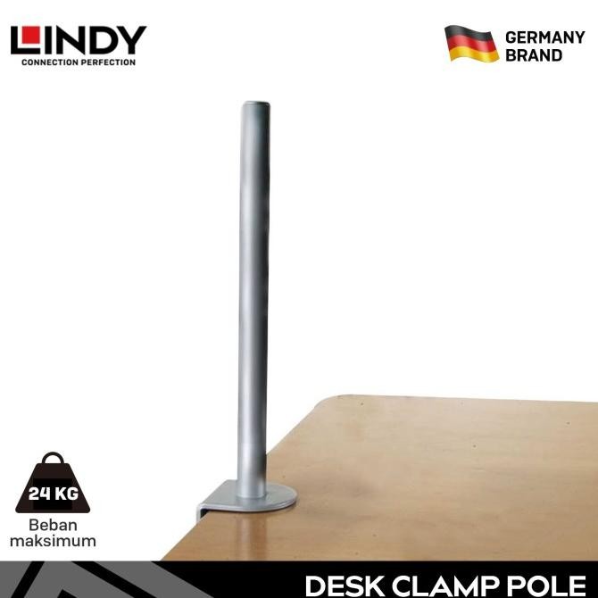 Stand Pole LINDY Tiang Bracket TV Monitor Desk Clamp Jepit Meja Siap Kirim