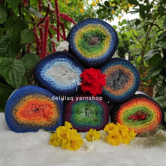 

Benang Rajut Impor Yarnart Flowers Lima