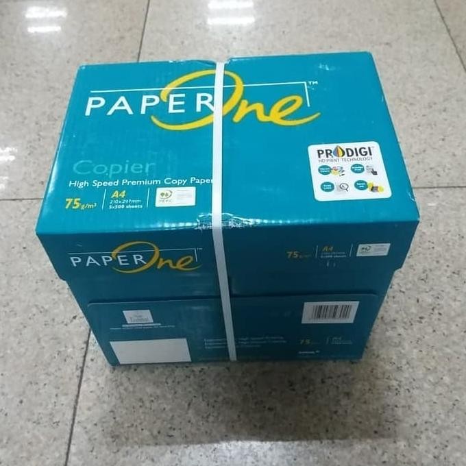 

Kertas A4 70Gr Paperone 1 Dus (5 Rim) / Kertas Hvs A4 70Gr Paperone