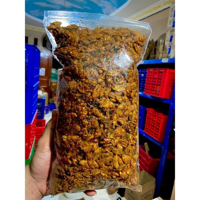 

TERPERCAYA Cemilan kripik baby fish pepetek keripik rasa pedas gurih daun jeruk 250 gram BEST SELLER