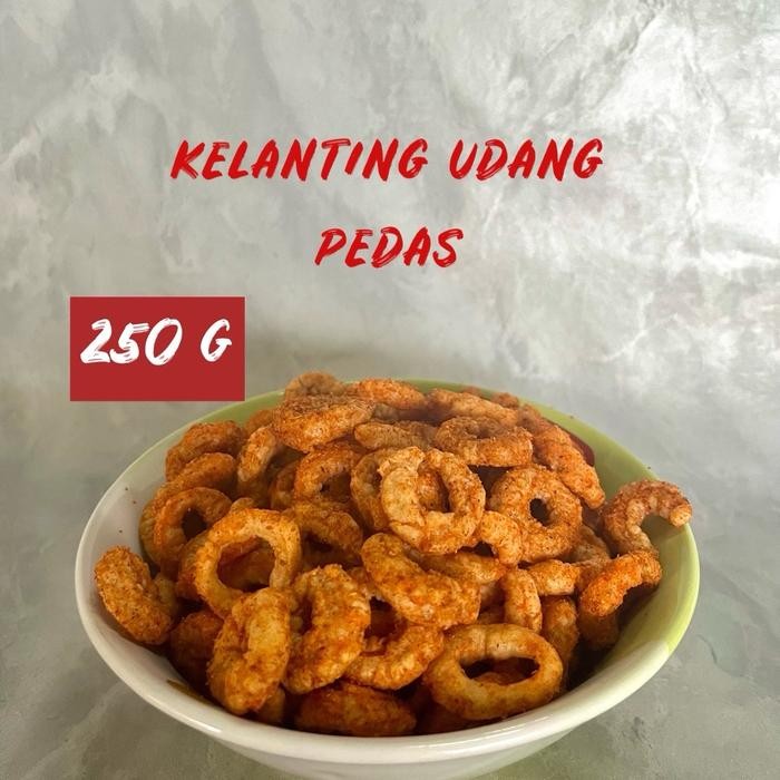 

HEMAT PROKO 250 g KELANTING UDANG PEDAS / cincin udang pedas khas lampung Food Snack