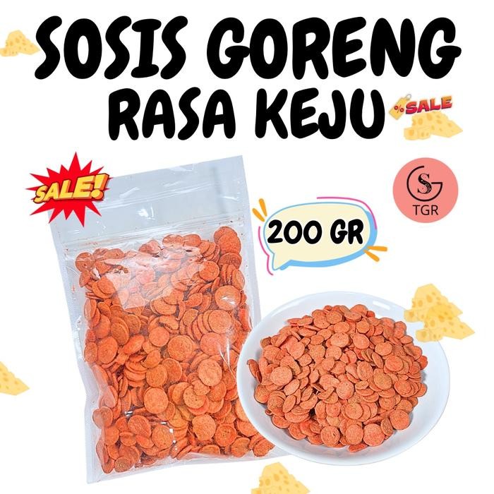

BERKUALITAS CEMILAN SOSRENG SOSIS GORENG RASA KEJU - 200GR Camilan Kering Keripik Food Snack Pedas