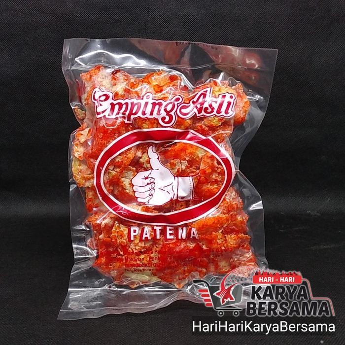 

TERLENGKAP MAKANAN RINGAN KERIPIK EMPING PATENA PEDAS 100GR