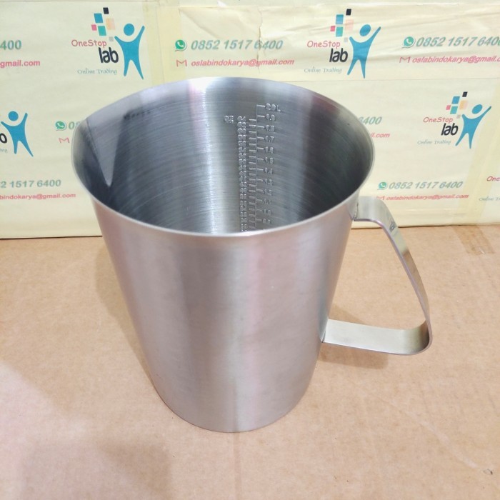 Beaker Stainless steel 2000 ML jug pitcher stainless 304 food grade