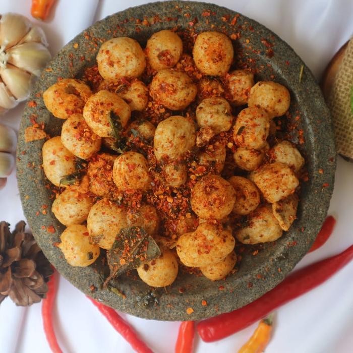 

EKSLUSIF Endok Lewo Cimol Kering Kemasan 250gram Pedas Food Snack Cemilan Keripik