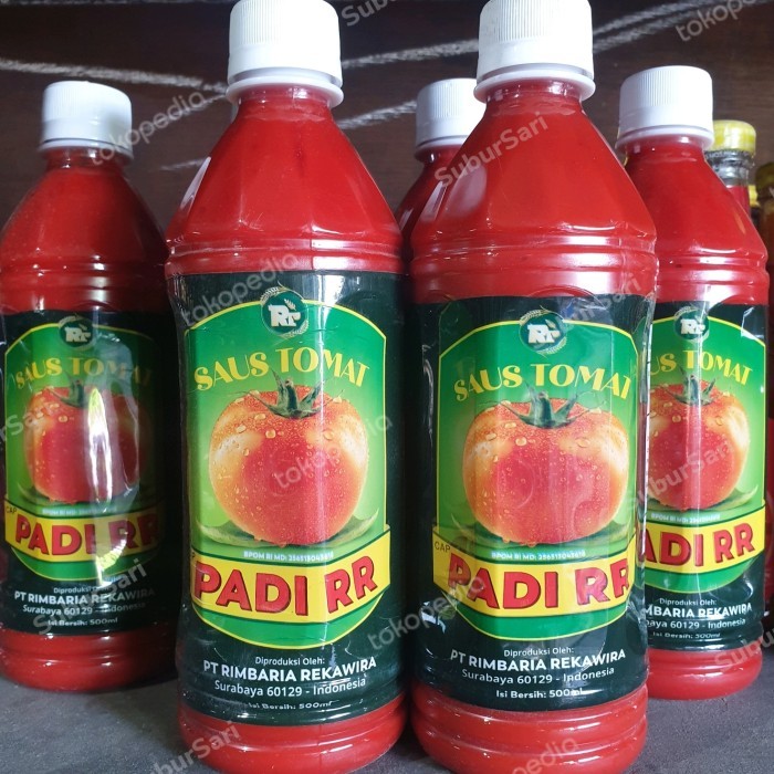Saos Tomat Rimba Ria Botol Plastik Saos Padi Rr