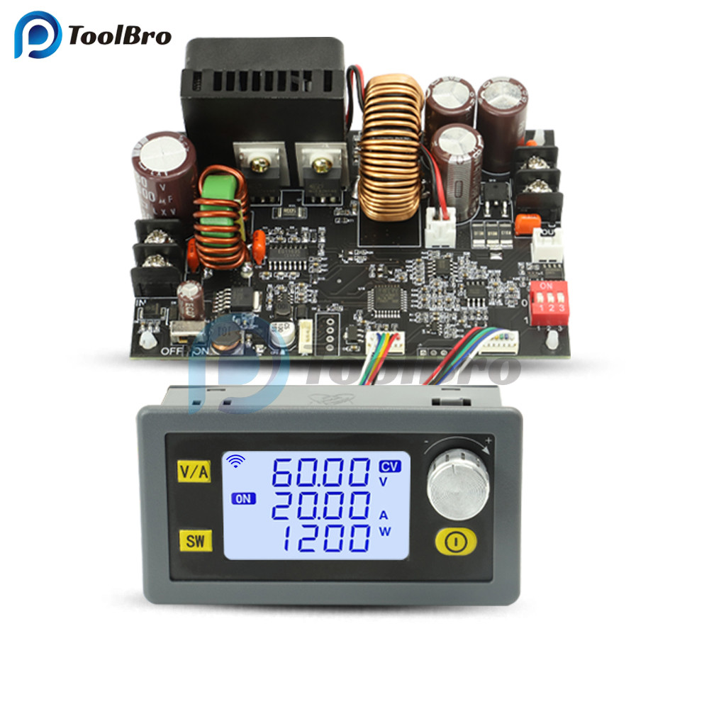 TAM ModBus 1200W 20A CNC Adjustable DC-DC Step Down Buck Converter DC 6V-70V to 0-60V Voltage Regula