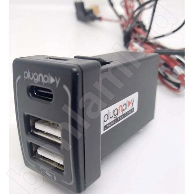 Terjangkau Usb Fast Charging New Pajero Sport V2 Otoproject Charger Hp Mobil 3A