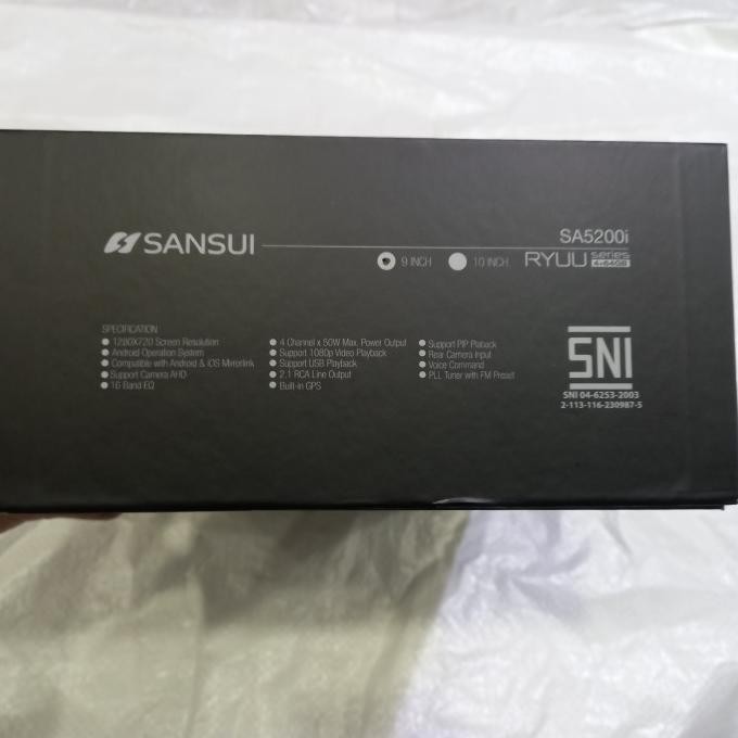Diskon Headunit Android 9 Inch Sansui Sa5200I Ryuu Series Ram 4/64Gb
