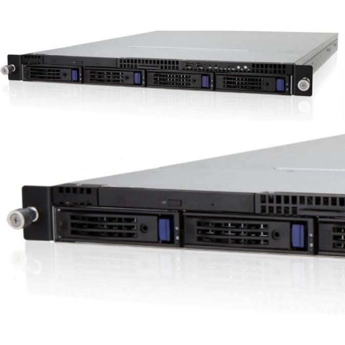 NEW INWIN RS104-02 CASE SERVER 1U RACKMOUNT SUPPORT 4 HDD