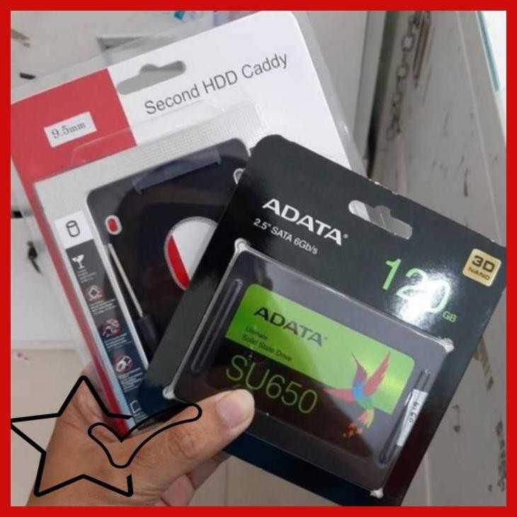 [ORS] PAKET BUNDLING SSD 120GB ADATA + HDD CADDY 9.5MM