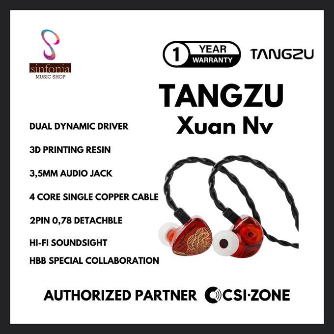 Tangzu X Hbb Xuannv / Xuan Nv 2 Dynamic Driver Earphone In Ear Monitor New Stok
