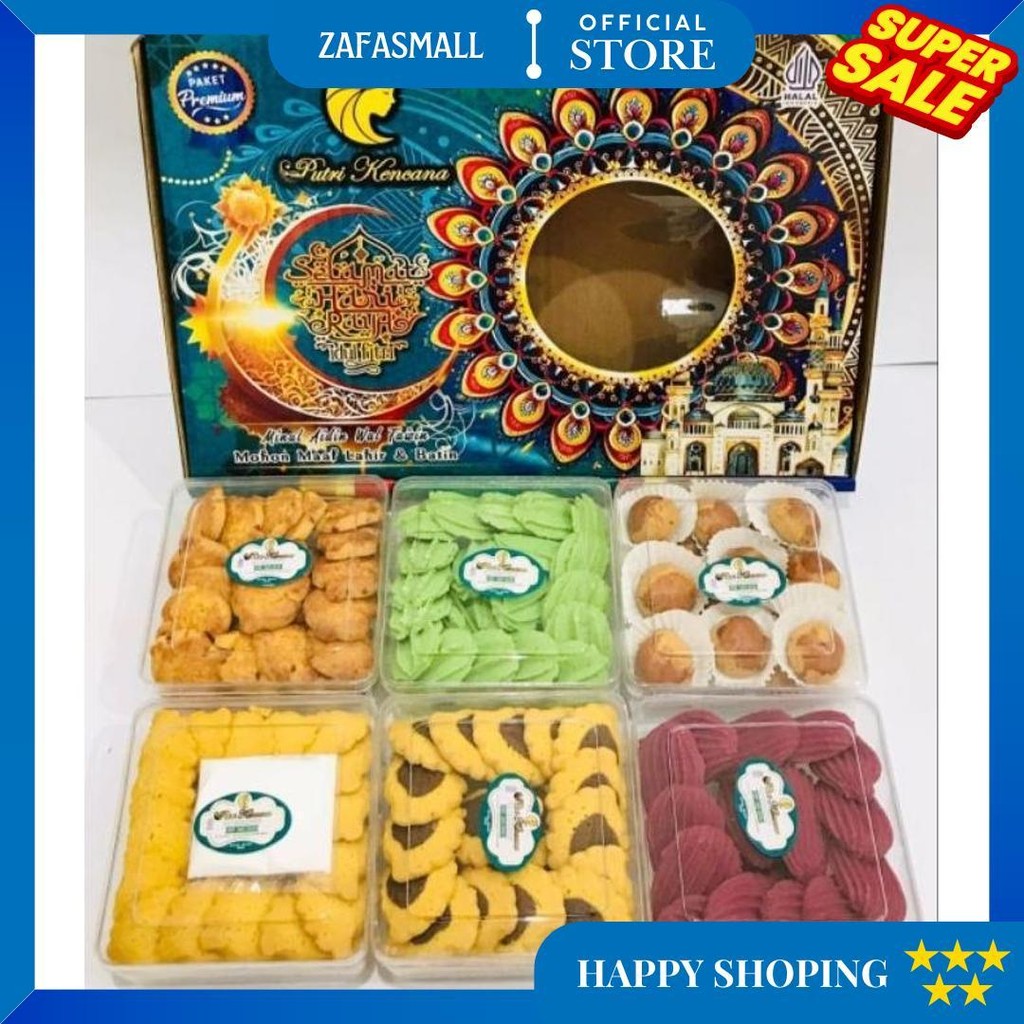 

Kue Paket Lebaran Ekonomis Isi 6 Toples D Promo Puncak