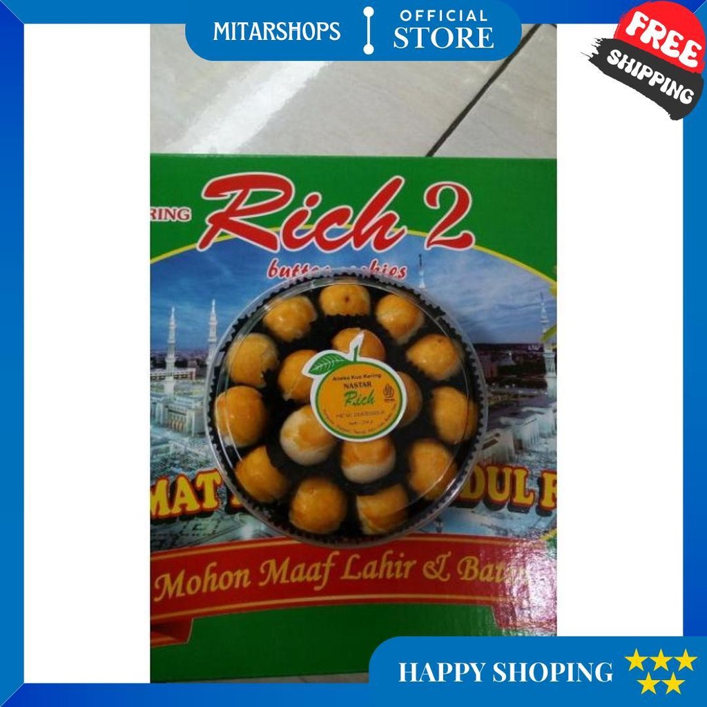 

Kue Kering Rich 2 /Hampers Lebaran / Kue Kering Toples Campur Isi 6 Toples(Isian Kue 200Gr-250Gr )+ Free Kartu Ucapan (Kue Kering Sesuai Foto) D Cod