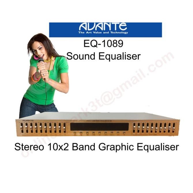 Equalizer Avante Eq1089 10 Band Stereo Sound Equaliser New Stok