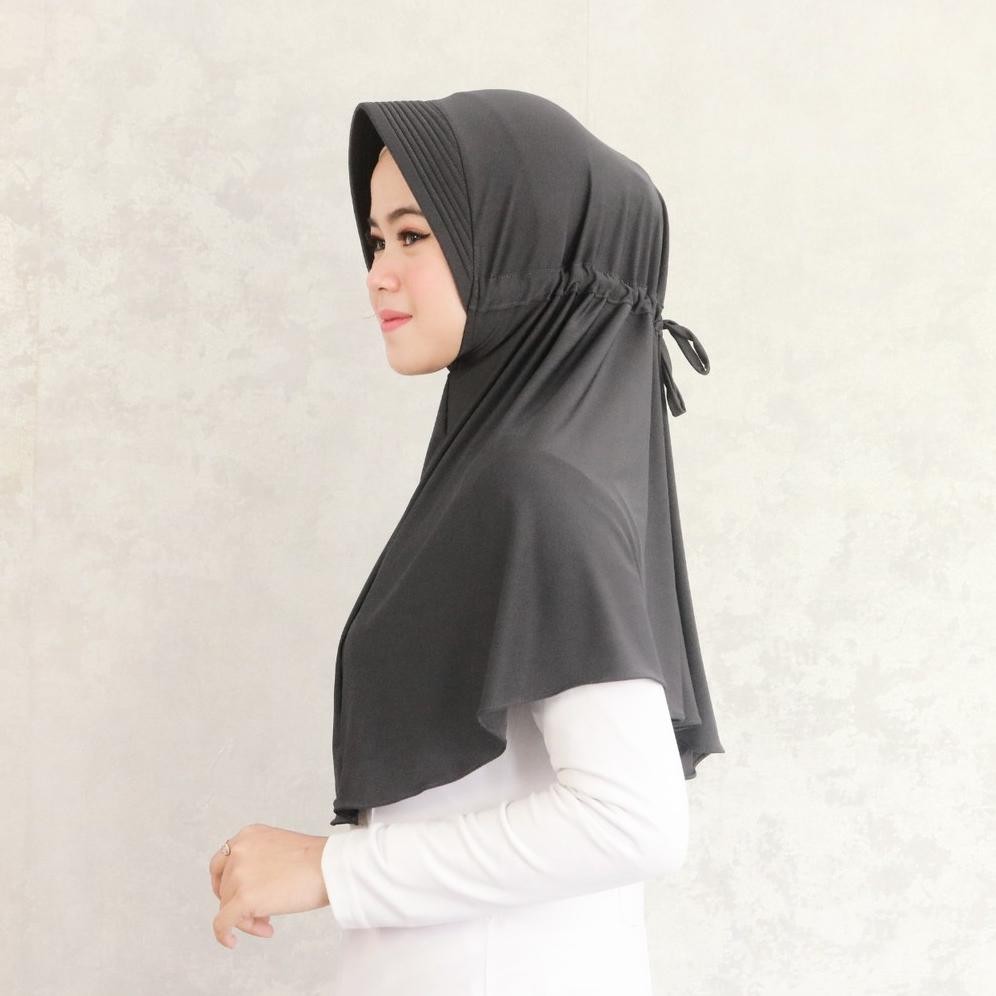 Terbaru>> Hijab Bergo Instan SerutJilbab Bergo Serut Tali Belakang