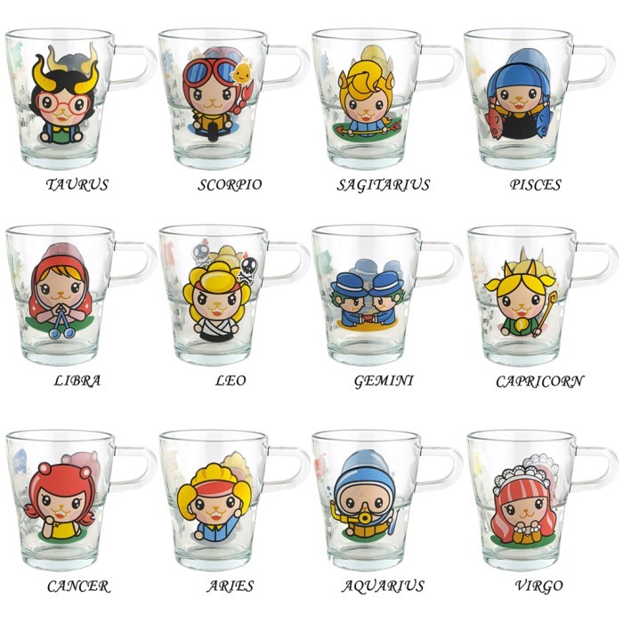 KODE B Brighton Mug Gelas 230ml Zodiak GM8000