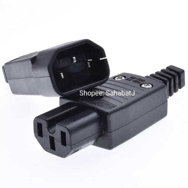 Konektor C14 Male Connector C13 Female Soket Pdu Ups Iec320 Plug Socket C14 C13 Iec 320