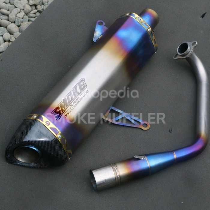 Knalpot Titanium Xmax Connected 2023 All New Xmax New 250 Smokemuffler