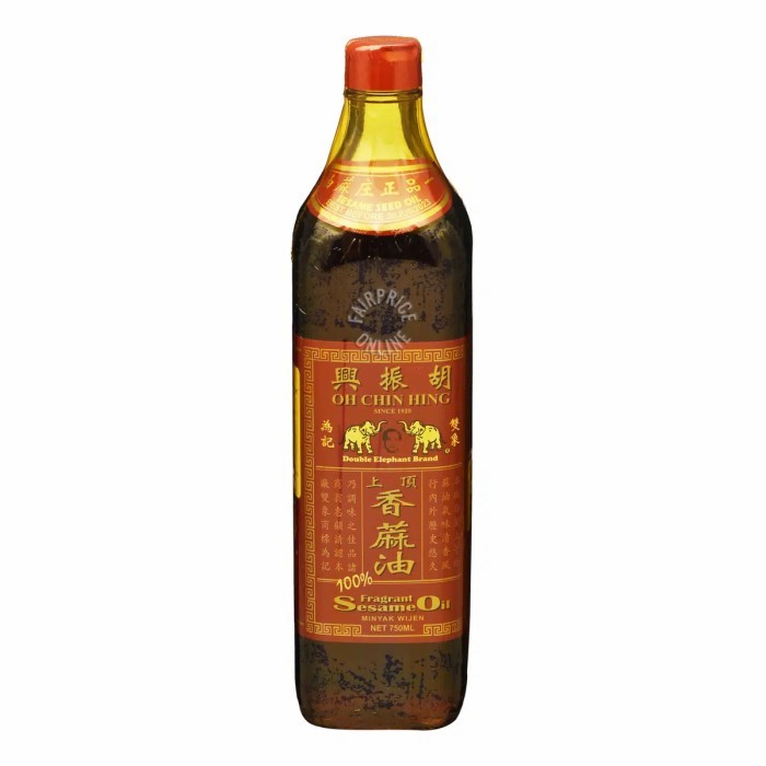 

Double Elephant 100% Fragrant Sesame Oil 750ml