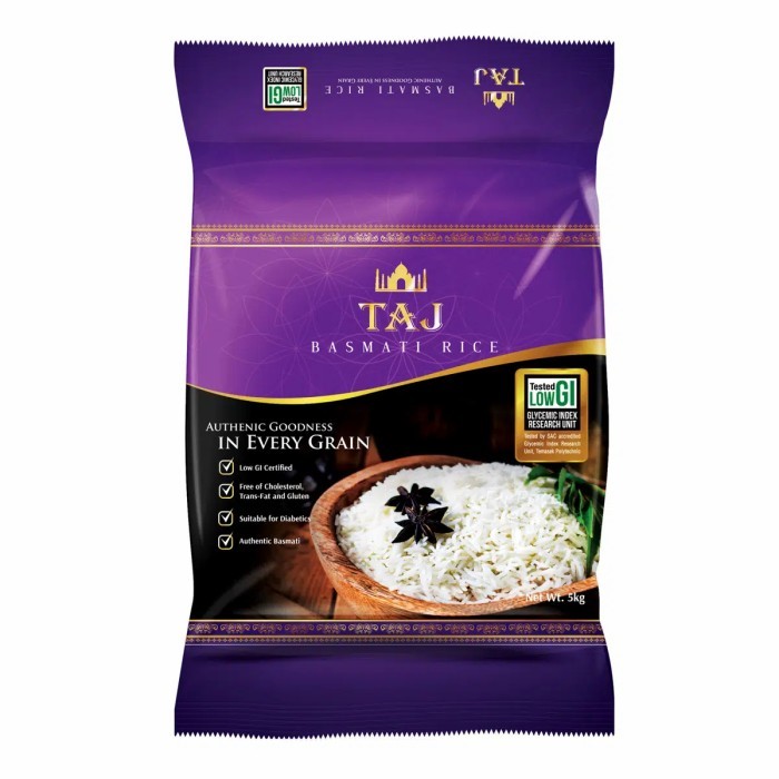 

Taj Basmati Low GI Rice 5kg