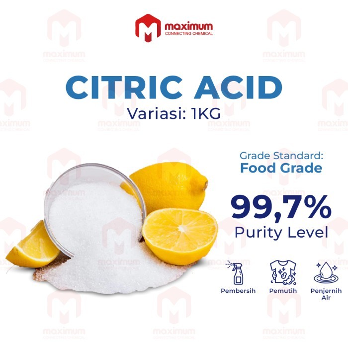 

KODE C Citric Acid Monohydrate - Asam Sitrat - Asam Citrun 1 kg
