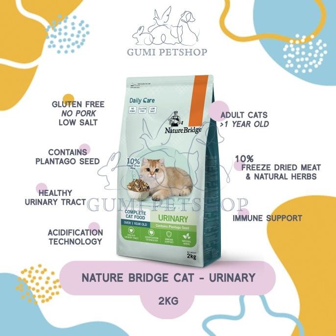 NATURE BRIDGE Cat Urinary 2Kg / Makanan Kucing Urinary CatFood / Nature Bridge Urinary Cat Food